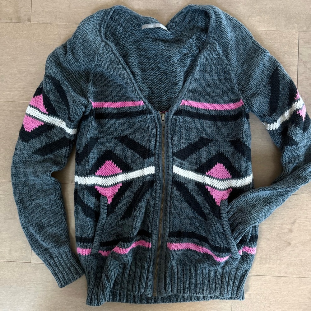Knit Sweater with Zipper